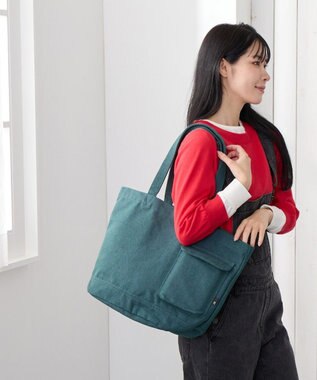 ROOTOTE 1018【A4サイズ収納】SN.ミディアム.リサイクルコットン-D 04：クレイ