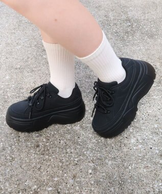 WEGO ボリュームトレッキングスニーカー ブラック