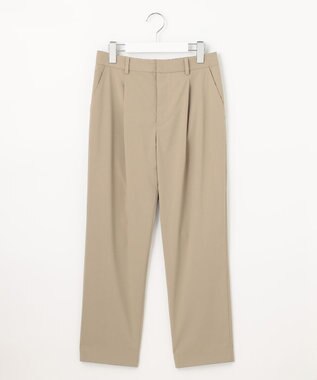 J.PRESS LADIES 【洗える】マイクロタイプライターストレッチ テーパード パンツ ベージュ系