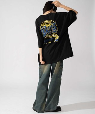 WEGO 【ユニセックス着用ITEM】別注BENDAVISサークルロゴグラフィックT（SS） ブラック