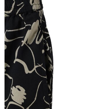 CRAFT STANDARD BOUTIQUE インド綿アソート柄イージーパンツ Black
