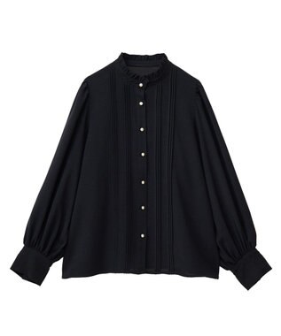 Green Parks ・ＥＬＥＮＣＡＲＥ　ＤＵＥ　ピンタックブラウス Black