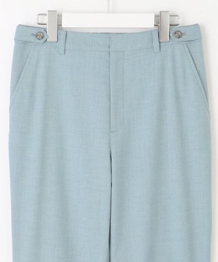 J.PRESS LADIES S 【洗える】ストレッチ テーパード パンツ スカイブルー系