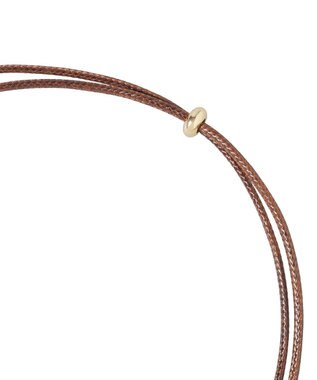 earth music&ecology メタルポイントコードネックレス Gold