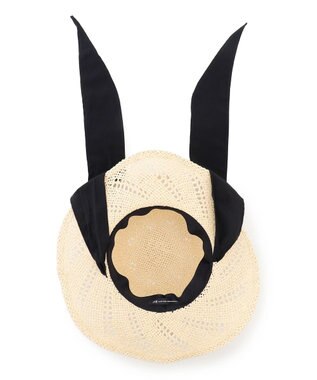 23区 ペーパーリボン ハット ベージュ系