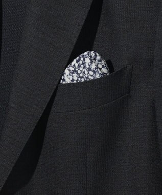 JOSEPH ABBOUD 清涼感【弱撥水/イージーケア/軽量/ストレッチ】クールピケ ジャケット ネイビー系