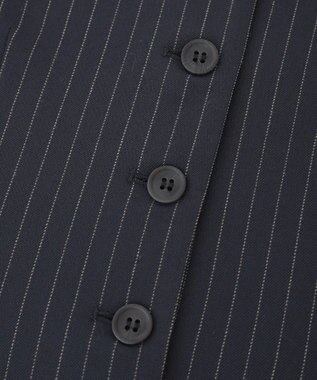 AMERICAN HOLIC 【2WAY】イージーケアフロントボタンビスチェ Stripe Navy