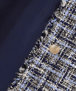 J.PRESS LADIES L ファニーツイード ジャケット ネイビー系