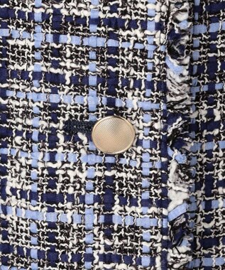 J.PRESS LADIES L ファニーツイード ジャケット ネイビー系