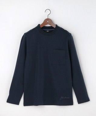 JOSEPH ABBOUD 【JAPANファブリック・日本縫製・なめらか】ミニ裏毛 カットソー ネイビー系