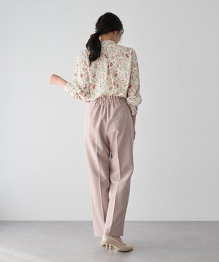 YECCA VECCA サイドベルテッドハイウエストパンツ Navy