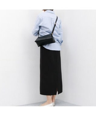 UNBILLION 【テレビ ドラマ着用アイテム】カシュカシュ cachecache / 合成皮革横長ショルダー ブラック