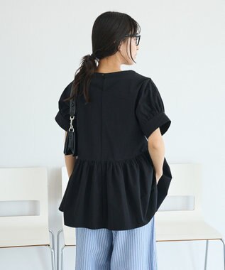 CRAFT STANDARD BOUTIQUE ペプラムチュニック Black