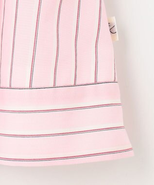 組曲 KIDS 【吸水速乾】【110-140㎝】ストライプ スカート ピンク系1