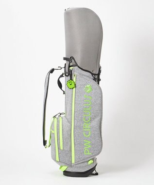 PW CIRCULUS 【25秋冬 新色追加！】【UNISEX】デタッチャブル キャディバッグ　取っ手付ポーチ・シューズケース付  ゴルフ グレー系