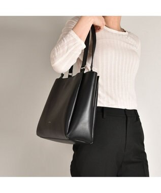 LA BAGAGERIE 【ドラマ衣装提供商品】シンプルA4トートバッグ ブラック