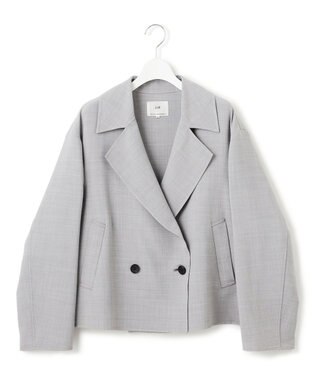 23区 L TWライトリバー ショートトレンチコート ライトグレー系