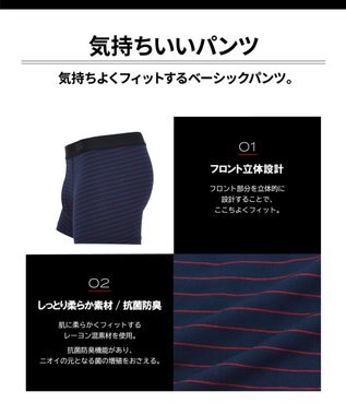 WACOAL MEN ボクサーパンツ　【気持ちいいパンツ】　抗菌防臭　前開き　/ワコールメン　WT3405 ブルー