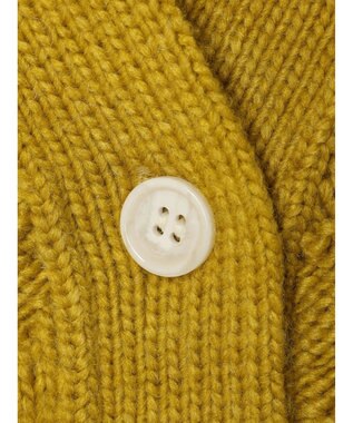 AMERICAN HOLIC スクエア柄Ｖネックニットカーディガン Mustard