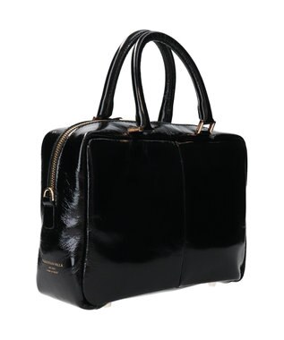 INTER-CHAUSSURES 【CHRISTIAN VILLA】センターシームハンドバッグ ブラック