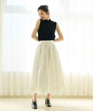 #Newans タフタボリュームバルーンスカート ホワイト