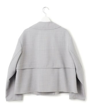 23区 TWライトリバー ショートトレンチコート ライトグレー系