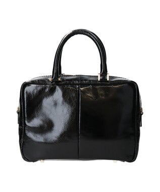 INTER-CHAUSSURES 【CHRISTIAN VILLA】センターシームハンドバッグ ブラック