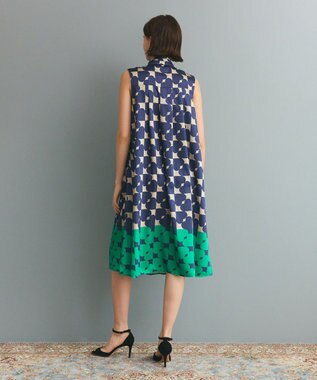 GRACE CONTINENTAL ハートラインボウタイワンピース ネイビー