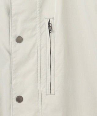 JOSEPH ABBOUD 【25SS・7ポケット/軽量/ECO撥水/インフード】ライトマイクロリップピーチ コート アイボリー系