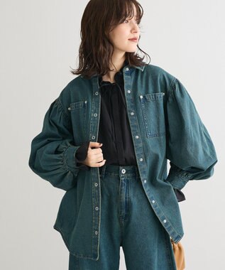 Green Parks ・ＳＵＧＡＲ　ＳＰＯＯＮ　ボリュームスリーブデニムシ