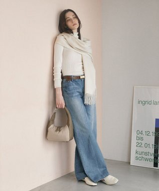 TOPKAPI 【TREASURE TOPKAPI】スムースレザー コンビ 2way ショルダー バッグ グレージュ