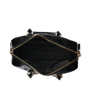 INTER-CHAUSSURES 【CHRISTIAN VILLA】センターシームハンドバッグ ブラック