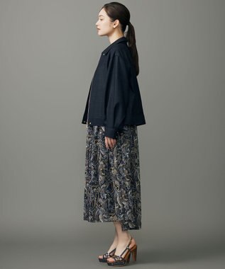 自由区 L 【17号サイズまで展開・SHIHOさん着用】デニムライクツイル ジャケット ダークインディゴ