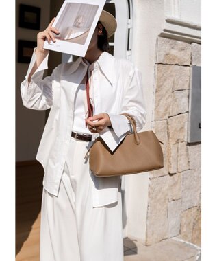 style code 【 通勤 可能】[Lyrss/リルス] 2WAY エレガント レザーハンドバッグ ベージュ