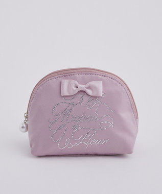 Maison de FLEUR シャイニーリボンラウンドポーチ