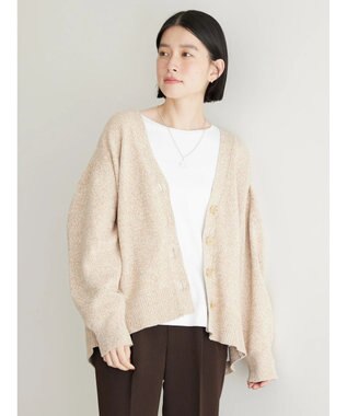 AMERICAN HOLIC ＭＩＸＶネックニットカーディガン Beige