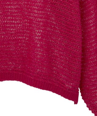 earth music&ecology ふんわりシアープルオーバー Red