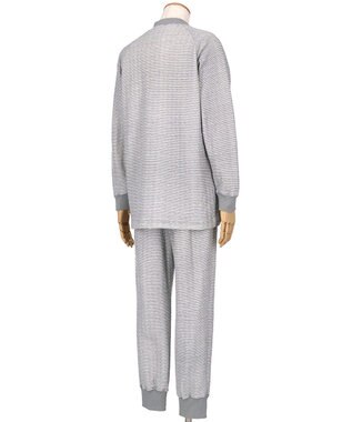 ワコール／睡眠科学 パジャマ キルトニット素材(本体) あったか 長袖 長ズボン メンズ YGW478 睡眠科学／ワコール グレー