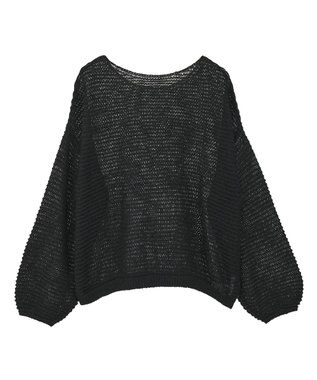earth music&ecology ふんわりシアープルオーバー Black