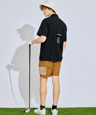 PW CIRCULUS 【MEN】メッシュカーゴショーツ ゴルフ ベージュ系
