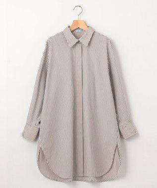 組曲 コンパクトシャーティングオーバー シャツ アイボリー系1