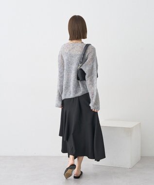 earth music&ecology ふんわりシアープルオーバー Gray