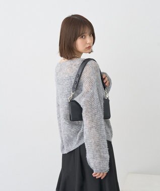 earth music&ecology ふんわりシアープルオーバー Gray