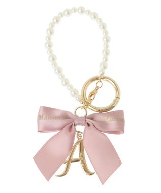 Maison de FLEUR イニシャルリボンパールチャーム