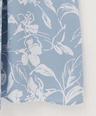 自由区 【XSサイズ～/洗える】グラデーションフラワープリント ワンピース スカイブルー系5