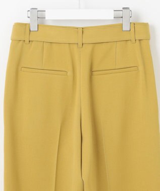 自由区 【カトリエムブーケ】Beau pantalon de forme デザインタックワイドパンツ マスタード