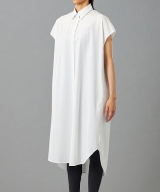 Chacott Chacott BALANCE EasyCare+ シャツワンピース ホワイト
