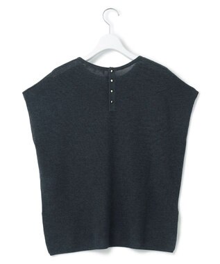 23区 【洗える】シャイニーシアー オーバーサイズ ニット ダークグリーン系