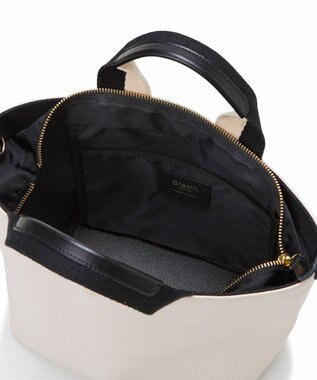 TOPKAPI 【Breath TOPKAPI】SCOTCH GRAIN スコッチグレイン プレーン 2トーンテープ ハンドル トートバッグ S クリーム