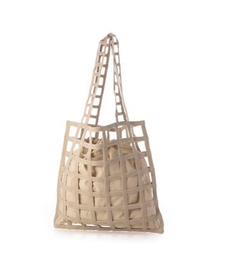 UNBILLION 【テレビ ドラマ着用アイテム】カシュカシュ cachecache / インナー巾着付ラティストート ベージュ